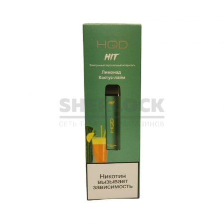 Электронная сигарета HQD HIT 1600 (Кактус-лайм)