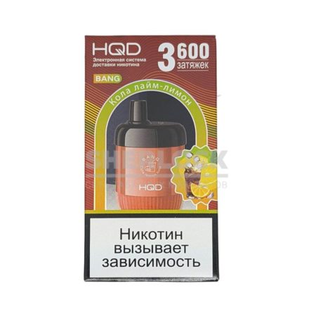 Электронная сигарета HQD BANG 3600 (Кола Лайм Лимон)