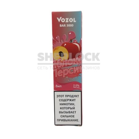 Электронная сигарета VOZOL BAR 3000 (Яблоко персик)