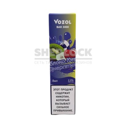 Электронная сигарета VOZOL BAR 3000 (Яблоко Киви Энергетик)