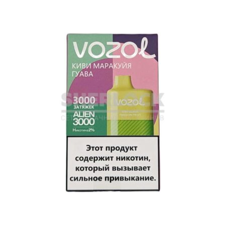 Электронная сигарета VOZOL ALIEN 3000 (Киви маракуйя гуава)