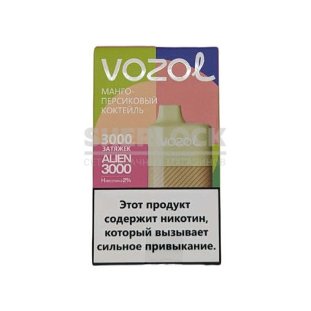 Электронная сигарета VOZOL ALIEN 3000 (Манго персиковый коктейль)