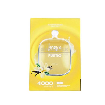 Электронная сигарета Fummo BRAVO 4000 (Ванильный йогурт)