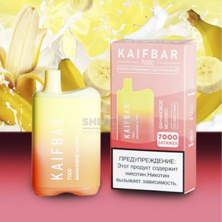 Электронная сигарета KAIFBAR 7000 (Банановое молоко)