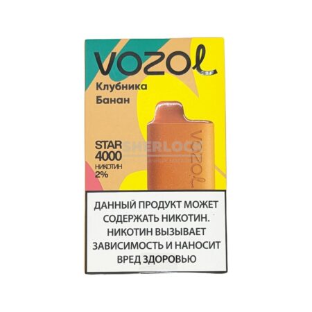 Электронная сигарета VOZOL STAR 4000 (Клубника банан)