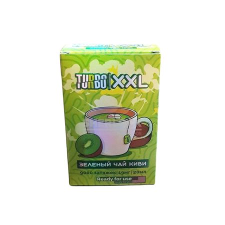 Электронная сигарета TURBO XXL 9000 (Киви зелёный чай)