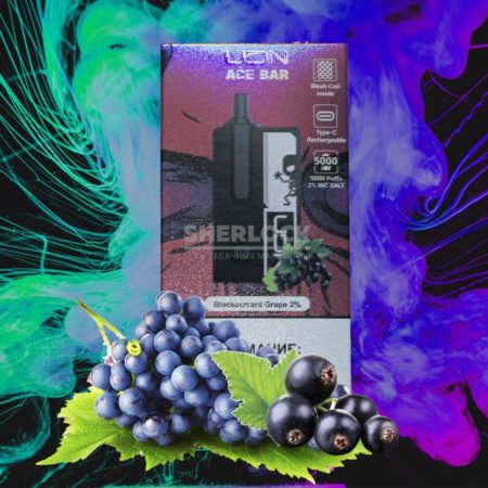 UDN ACE BAR 5000 Blackcurrant Grape (Черная смородина Виноград)