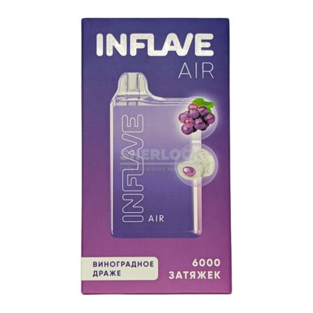 Электронная сигарета INFLAVE AIR 6000 (Виноградное драже)