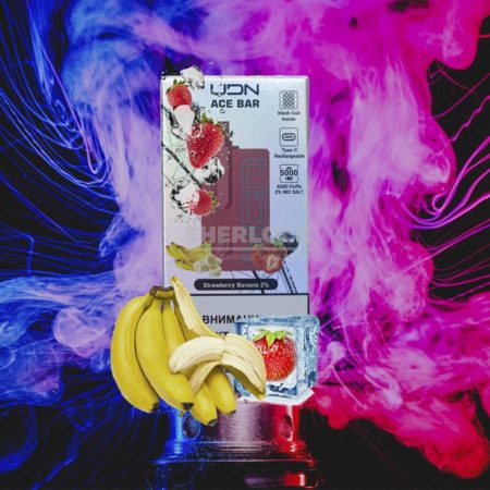 UDN ACE BAR 5000 Strawberry Banana (Клубника Банан)