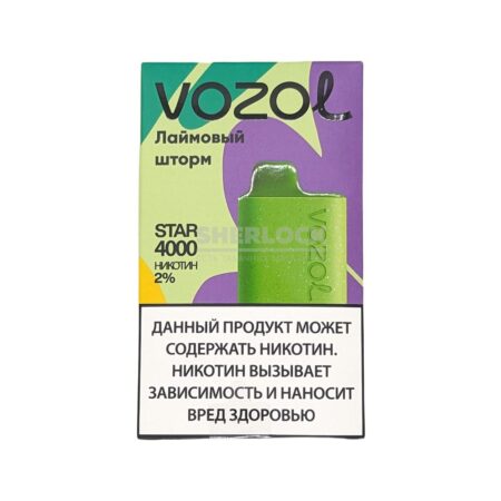 Электронная сигарета VOZOL STAR 4000 (Лаймовый шторм)