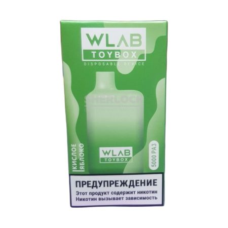 Электронная сигарета WLAB TOYBOX 5000 (Кислое яблоко)