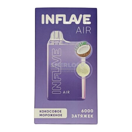 Электронная сигарета INFLAVE AIR 6000 (Кокосовое мороженое)