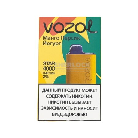 Электронная сигарета VOZOL STAR 4000 (Манго персиковый йогурт)