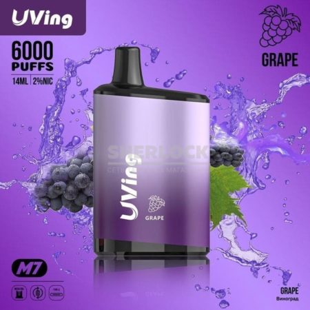 Uving M7 Grape (Виноград) 6000 затяжек