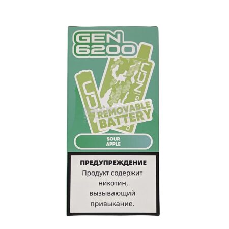 Электронная сигарета UDN GEN 6200 (Кислое яблоко)
