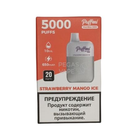 Электронная сигарета PUFFMI DX Mesh Box 5000 (Клубника манго)