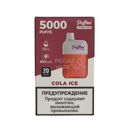Электронная сигарета PUFFMI DX Mesh Box 5000 (Ледяная кола)