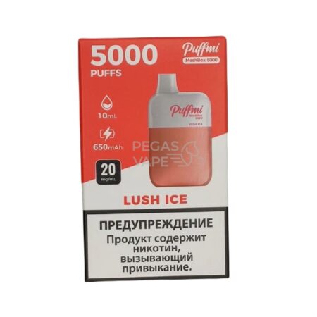 Электронная сигарета PUFFMI DX Mesh Box 5000 (Ледяной арбуз)
