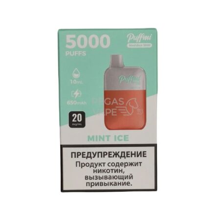 Электронная сигарета PUFFMI DX Mesh Box 5000 (Ледяная мята)