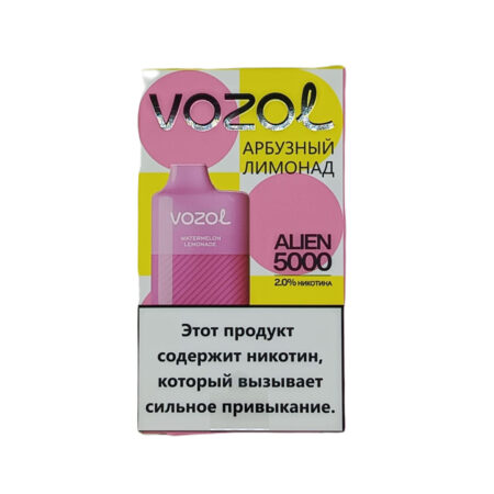 Электронная сигарета VOZOL ALIEN 5000 (Арбузный лимонад)