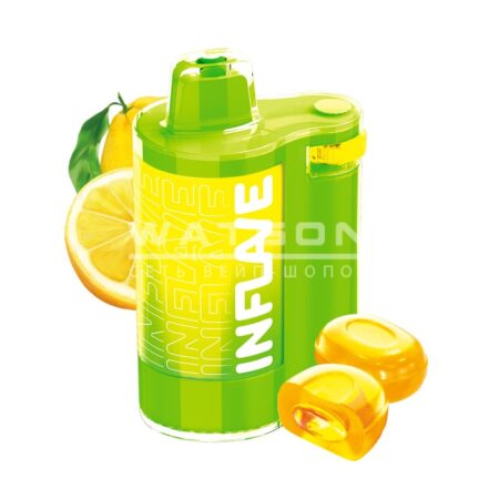 Электронная сигарета INFLAVE SPIN 8000 Lemon Lollipops (Лимонные леденцы)