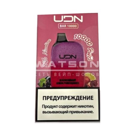 Электронная сигарета UDN BAR 10000 (Черная смородина лимон гранат)