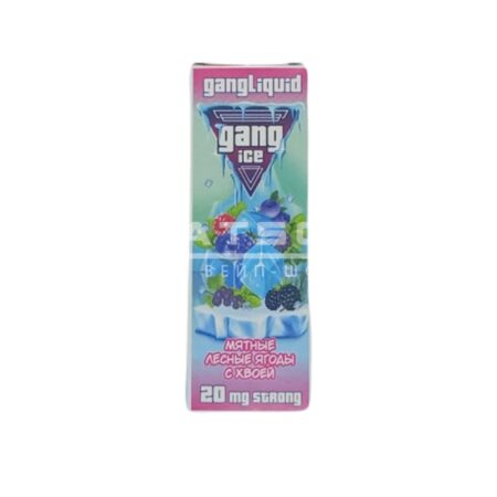 Жидкость Gang ICE Strong (Мятные лесные ягоды с хвоей) 20 мл 2% (20 мг/мл) Strong