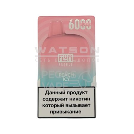 Электронная сигарета FLUM PEBBLE 6000 (Ледяной персик)