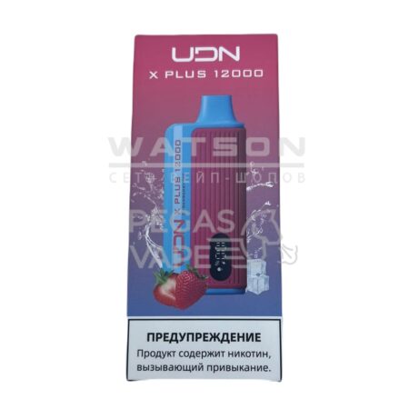 Электронная сигарета UDN X PLUS 12000 (Клубничный лед)