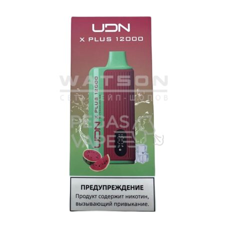 Электронная сигарета UDN X PLUS 12000 (Ледяной арбуз)