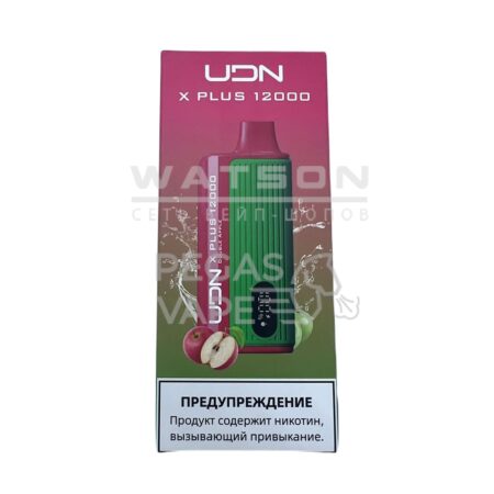 Электронная сигарета UDN X PLUS 12000 (Двойное яблоко)