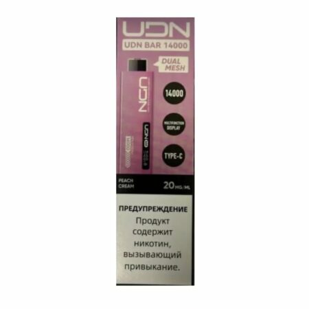 Электронная сигарета UDN BAR 14000 (Персик крем)