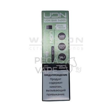 Электронная сигарета UDN BAR 14000 (Яблоко табак)
