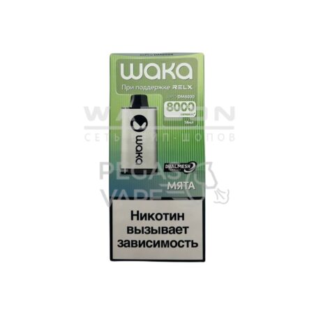 Электронная сигарета WAKA soPRO DM 8000 Fresh mint (Свежая мята)
