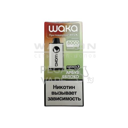 Электронная сигарета WAKA soPRO DM 8000 Watermelon Apple (Арбуз яблоко)