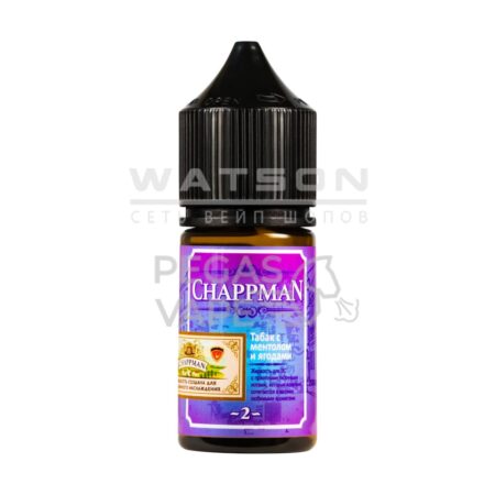 Жидкость Chappman Salt (Табак с ментолом ягодами) 30 мл 2% (20 мг/мл)