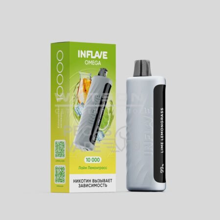 Электронная сигарета INFLAVE OMEGA 10000 (Лайм лемонграсс)
